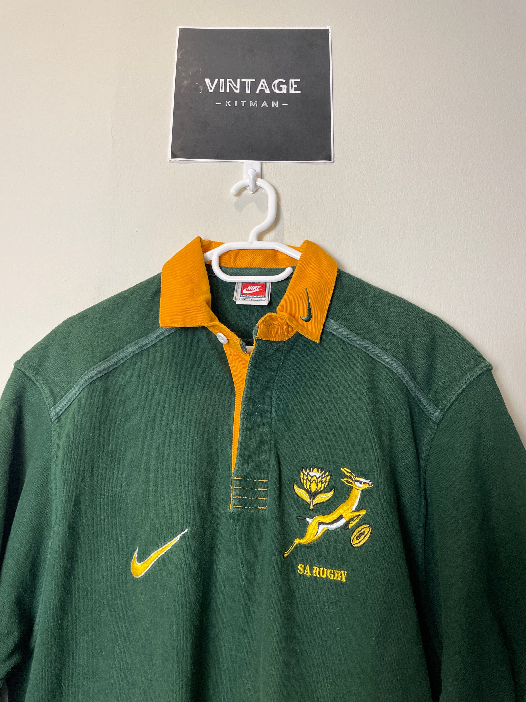 1998/99 Springboks Home Nike Retro Rugby Jersey *Original* XL 10/10