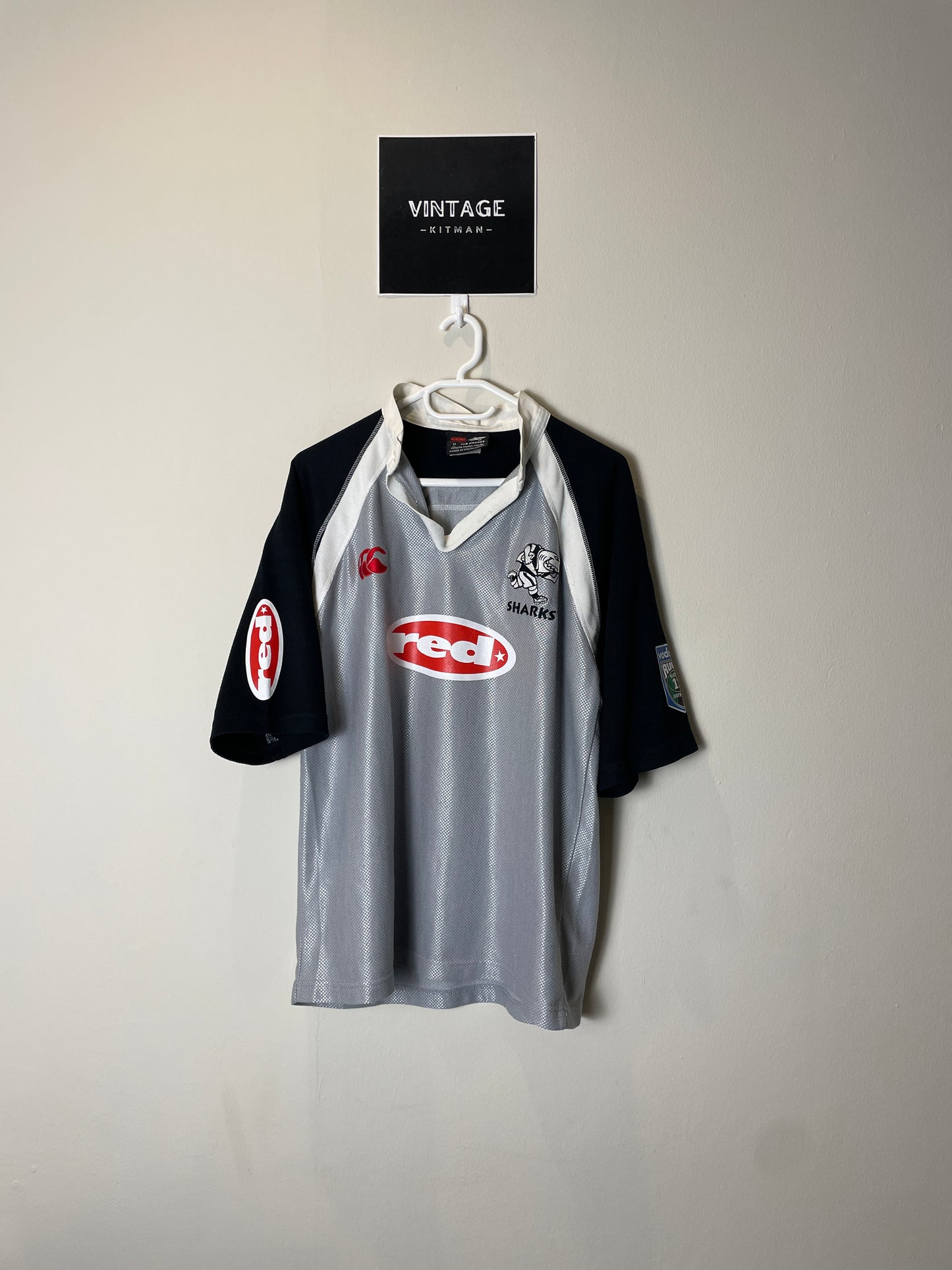 2003 Sharks Retro Canterbury Rugby Jersey *Original* M 7.5/10