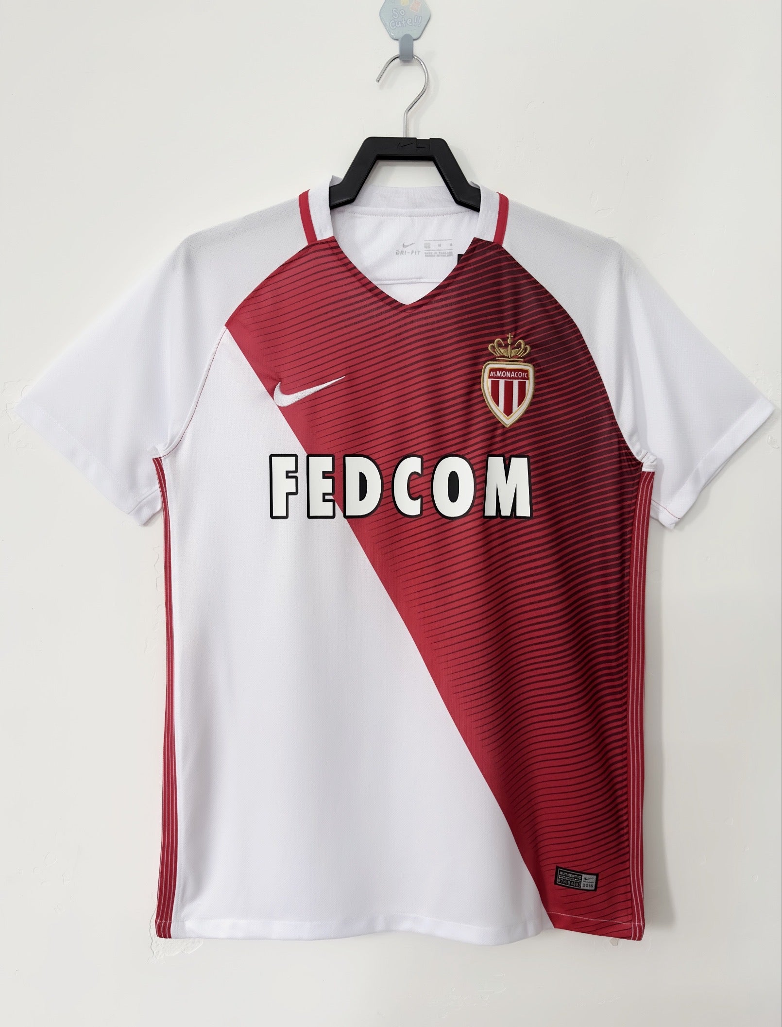 Maillot AS Monaco 2016-2017 - Nike - Gardien - Jaune - Taille XL - Neuf Avec étiquette