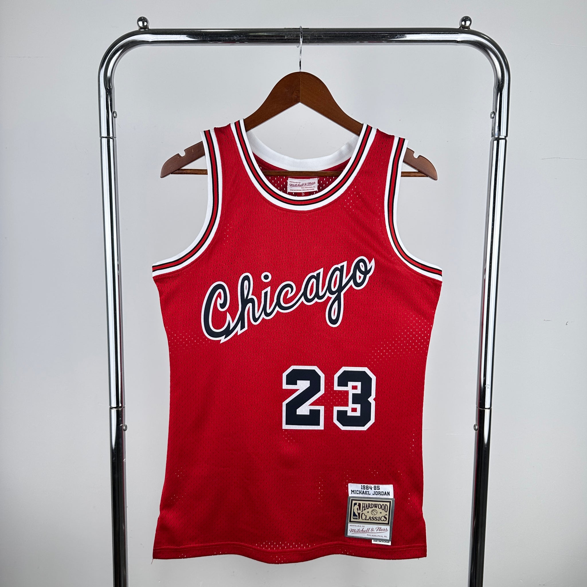 Chicago Bulls 1984-85 #23 Micheal Jordan Red Mitchell & Ness Swingman Jersey