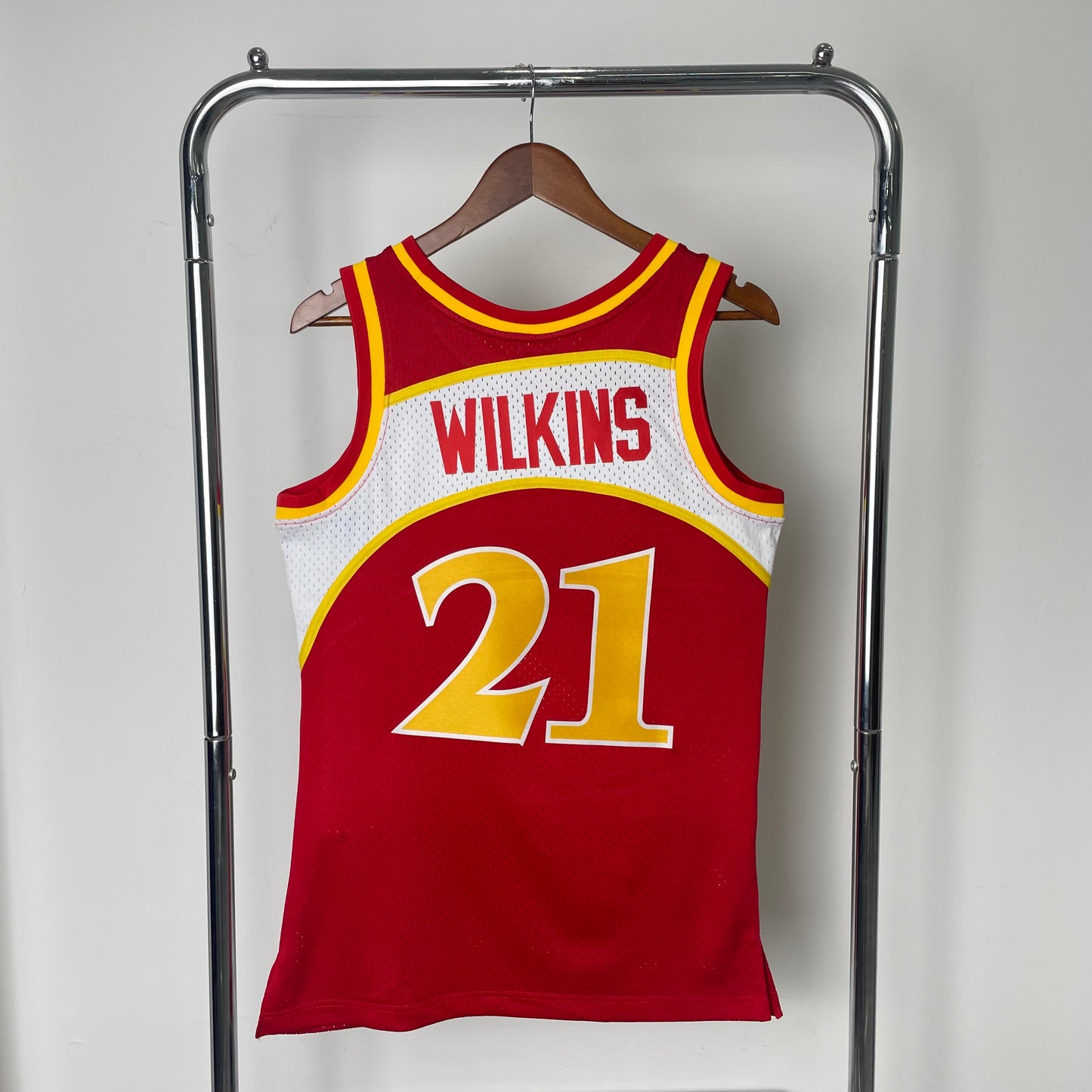 Atlanta Hawks Dominique Wilkins Mitchell & Ness Red 1985-86 Hardwood Classic Swingman Jersey