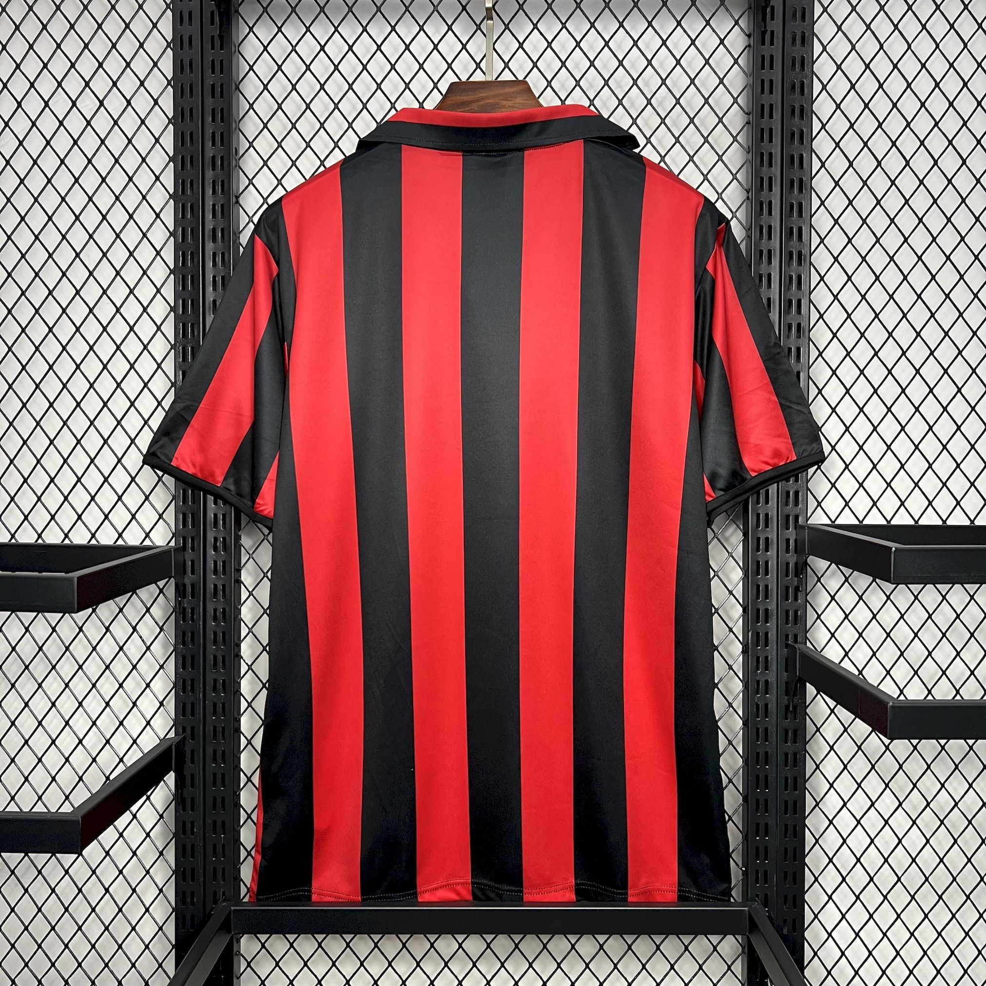 Maillot Domicile Milan AC 1987/88 – Manches Longues, Baresi #6, Taille L, Kappa