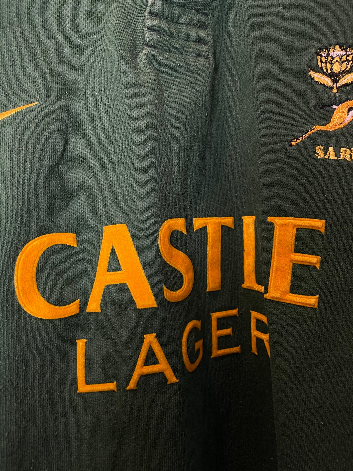 2002 Springboks Home Nike Retro Long Sleeve Rugby Jersey *Original* S 10/10
