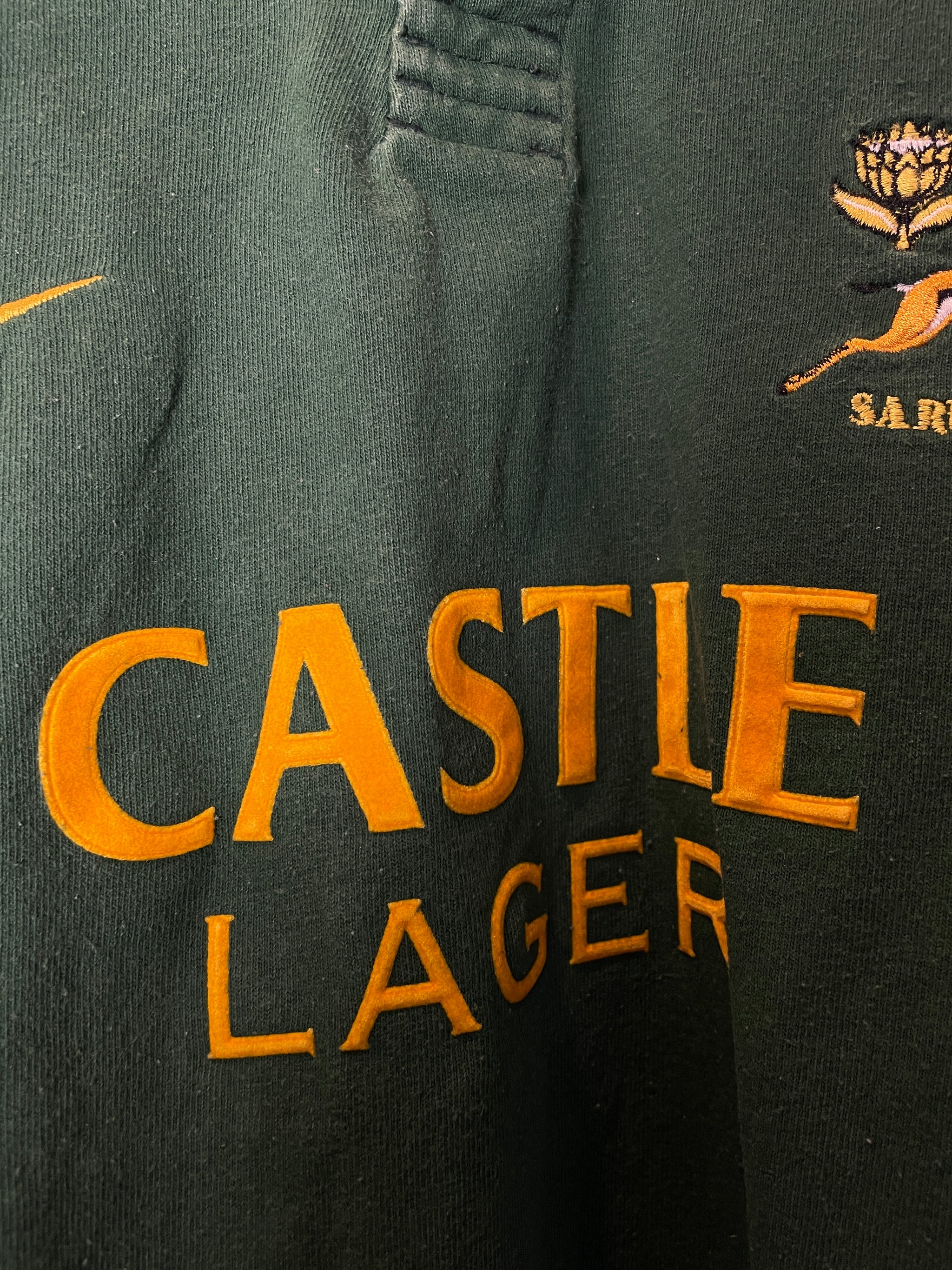 2002 Springboks Home Nike Retro Long Sleeve Rugby Jersey *Original* S 10/10