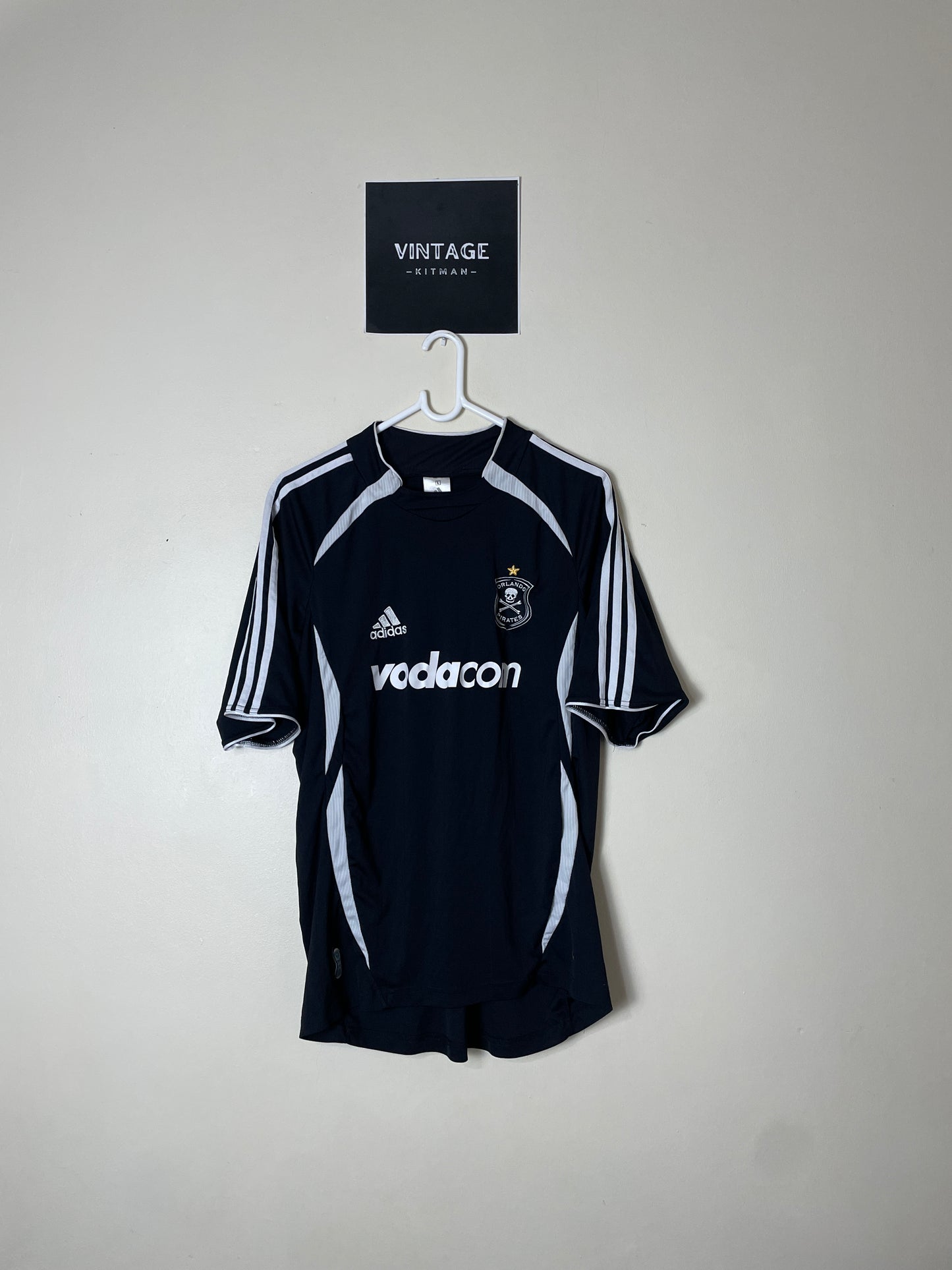 2006/08 Orlando Pirates Home Retro Jersey *Super Rare Original* Large 9/10