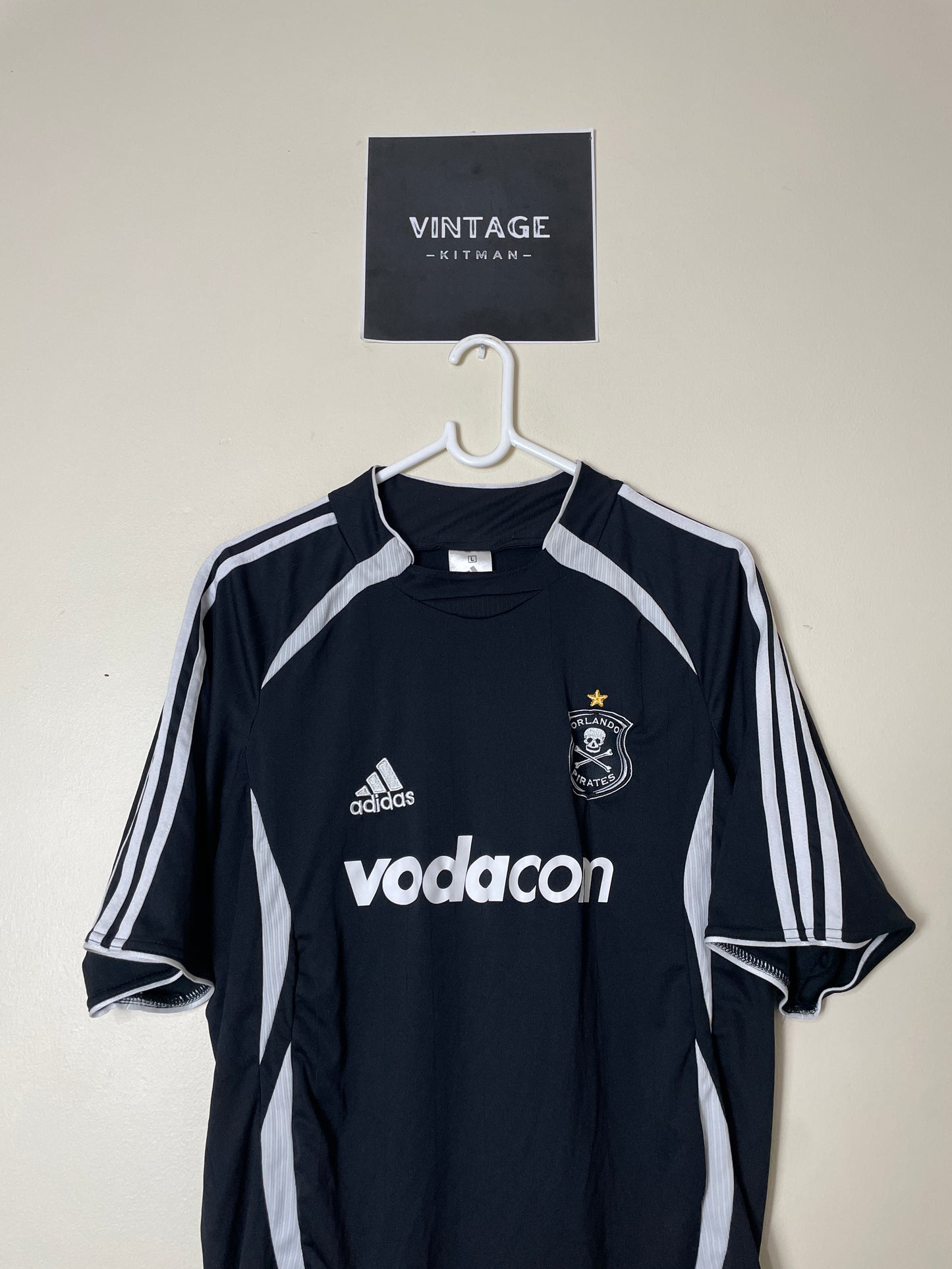2006/08 Orlando Pirates Home Retro Jersey *Super Rare Original* Large 9/10