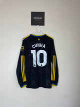 Manchester United 2025/26 Third Long Sleeve #10 CUNHA (Small)
