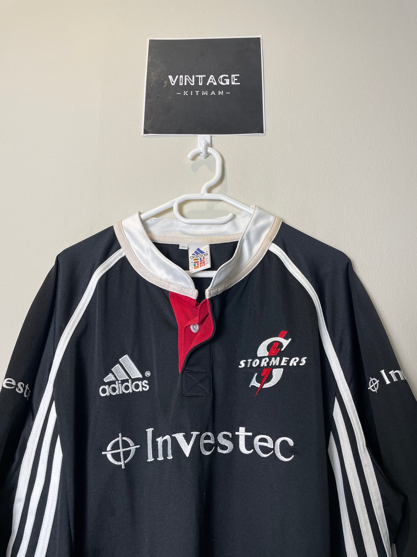 2003/04 Stormers Home Adidas Retro Rugby Jersey *Original* XL 8/10