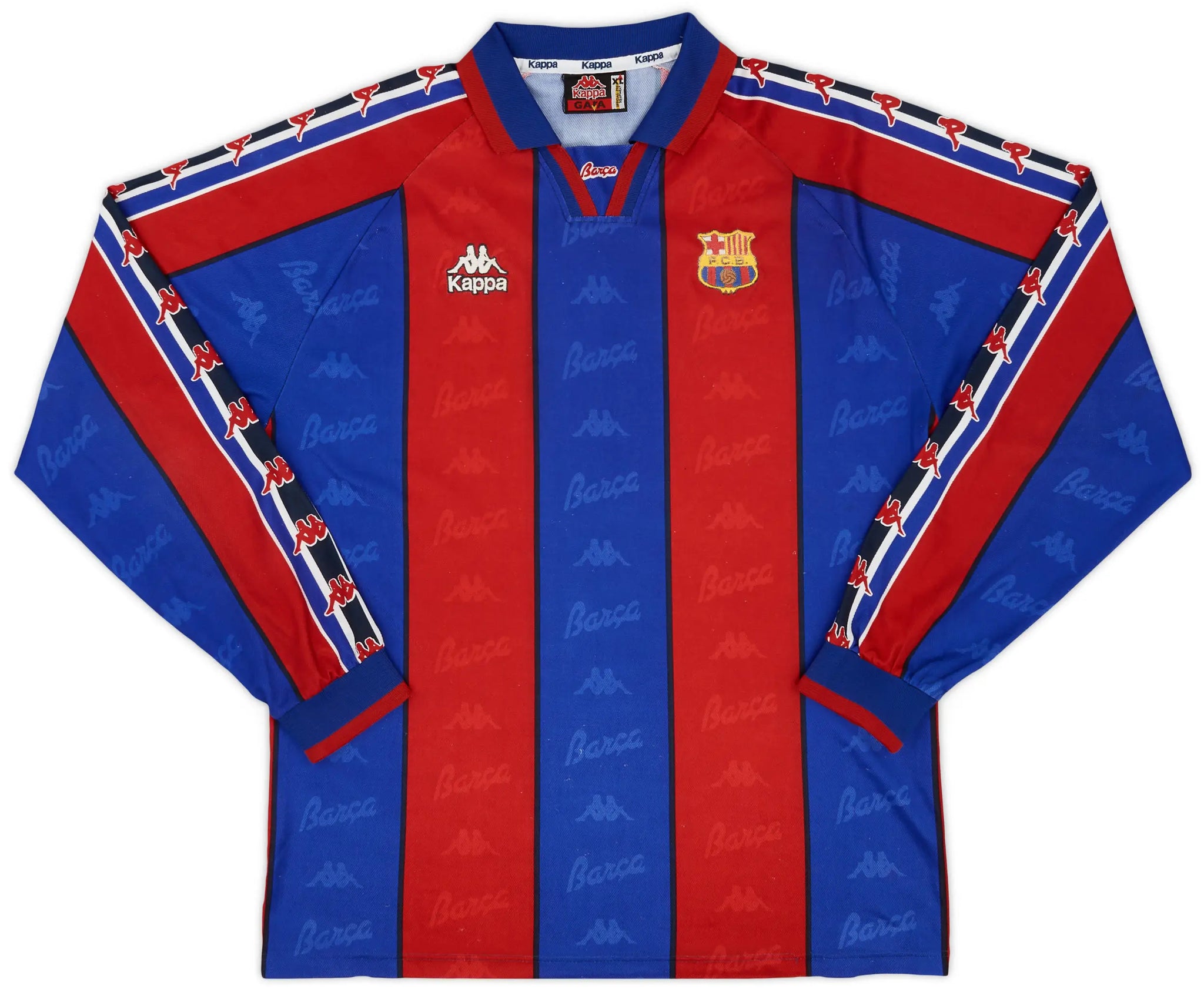 Barcelona 1996/97 Home Long Sleeve Jersey – Vintage Kitman