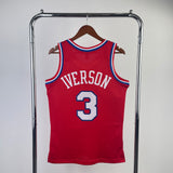 Philadelphia 76ers 1996-97 Allen Iverson Red Mitchell & Ness Swingman Hardwood Classics Jersey