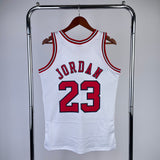 Chicago Bulls 1997-98 #23 Micheal Jordan White Mitchell & Ness Swingman Jersey