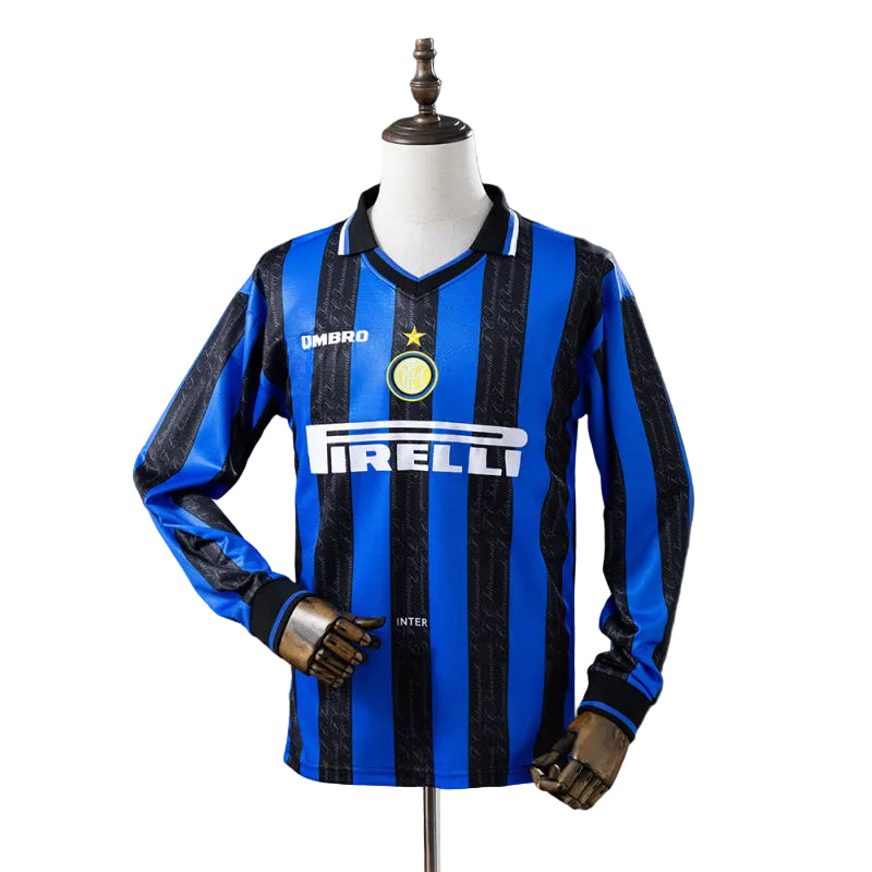 Inter Kit 98 Inter Milan 1997/98 Home Long Sleeve – Vintage Kitman