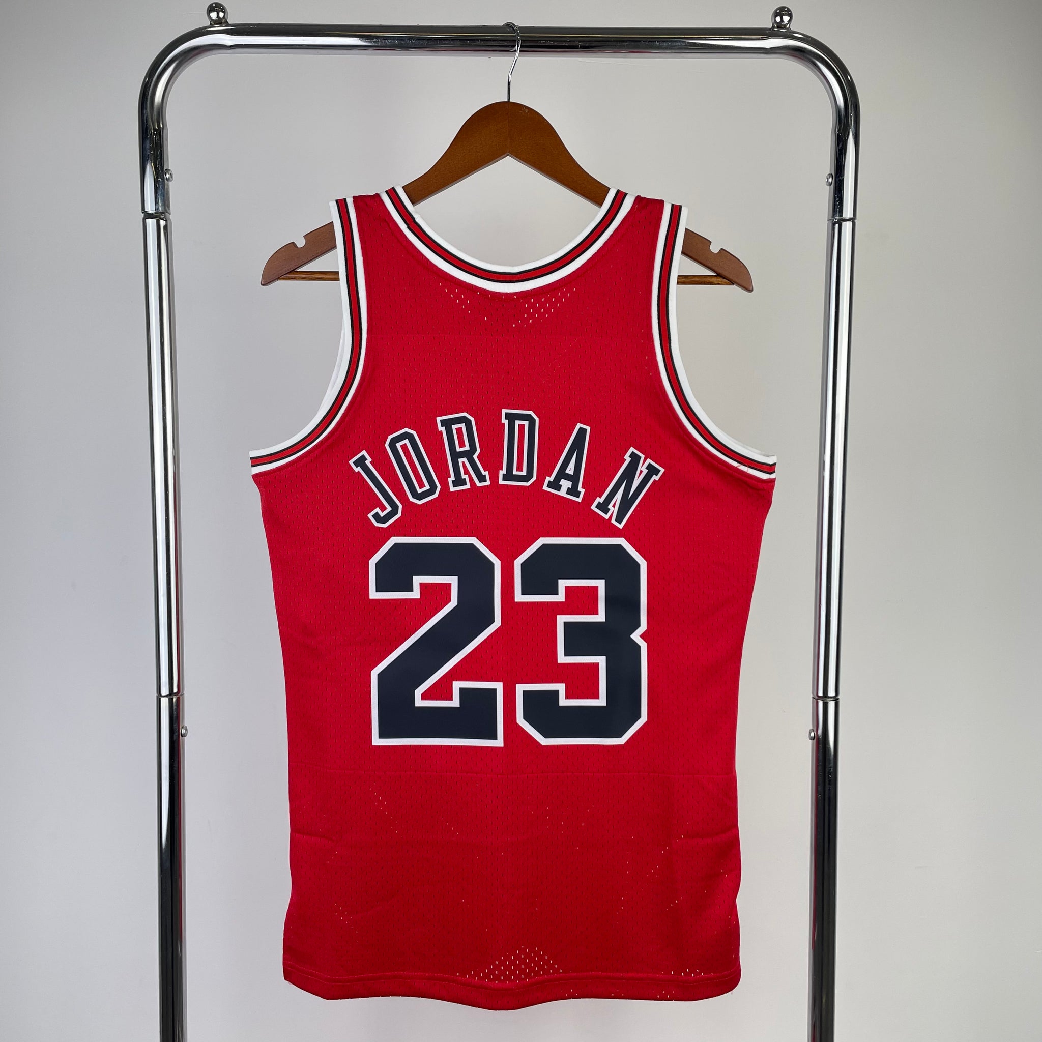 Chicago Bulls 1997-98 #23 Micheal Jordan Away Red Mitchell & Ness Swingman Jersey