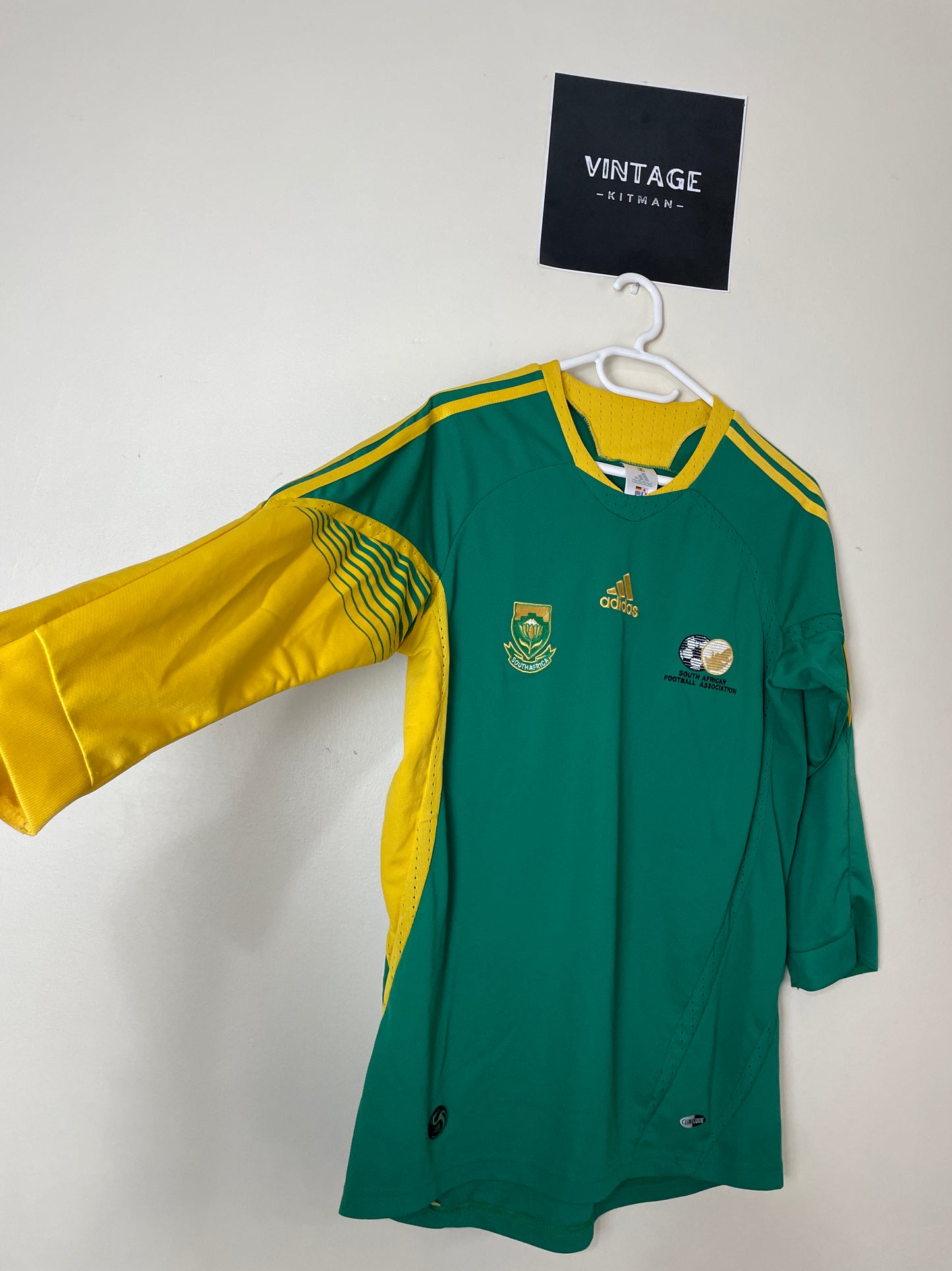 2009 Bafana Bafana Alternate Quarter Sleeve Retro Jersey *Rare Original* Small & Large 8/10