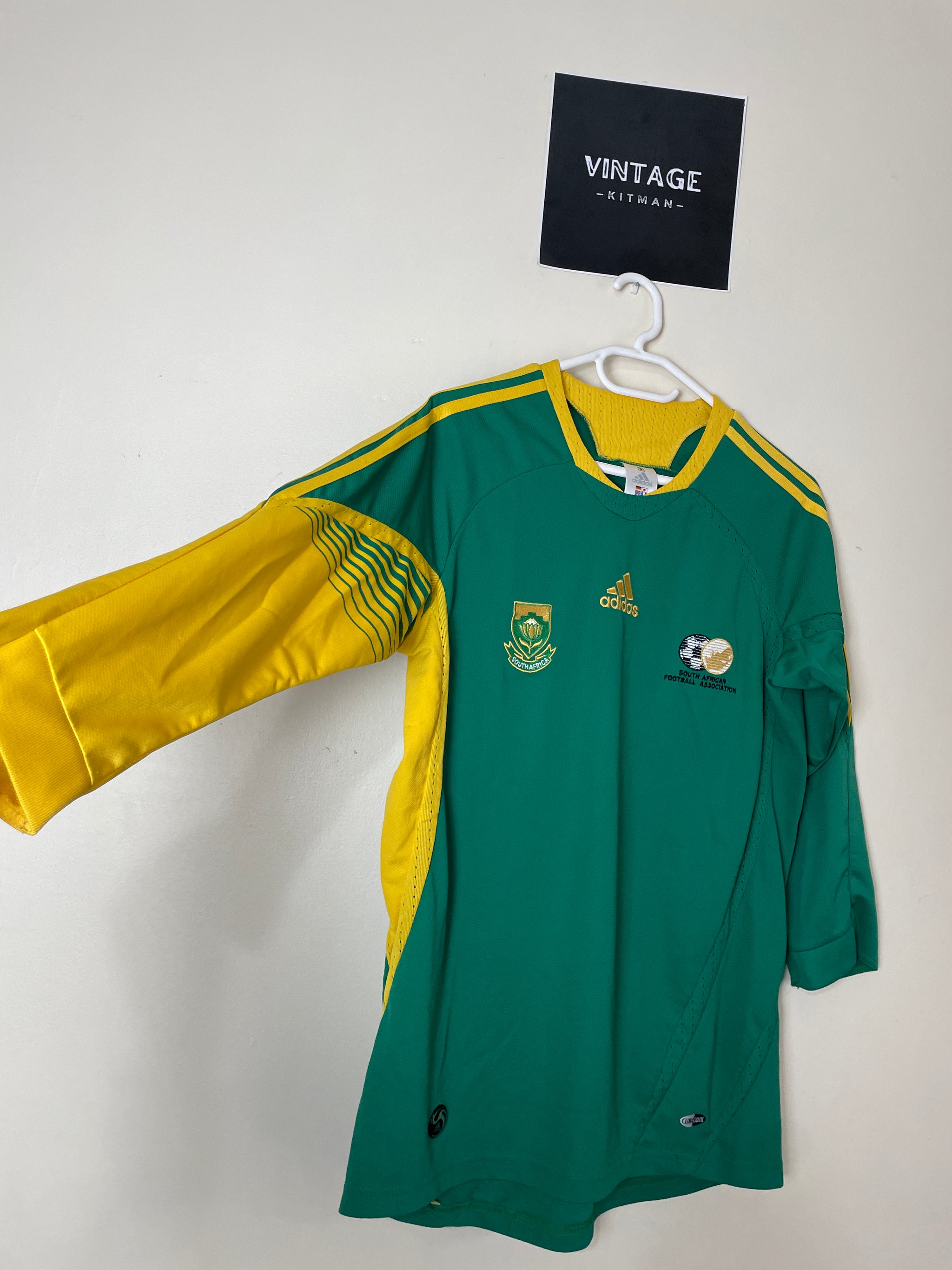 2009 Bafana Bafana Alternate Quarter Sleeve Retro Jersey *Rare Original* Small & Large 8/10
