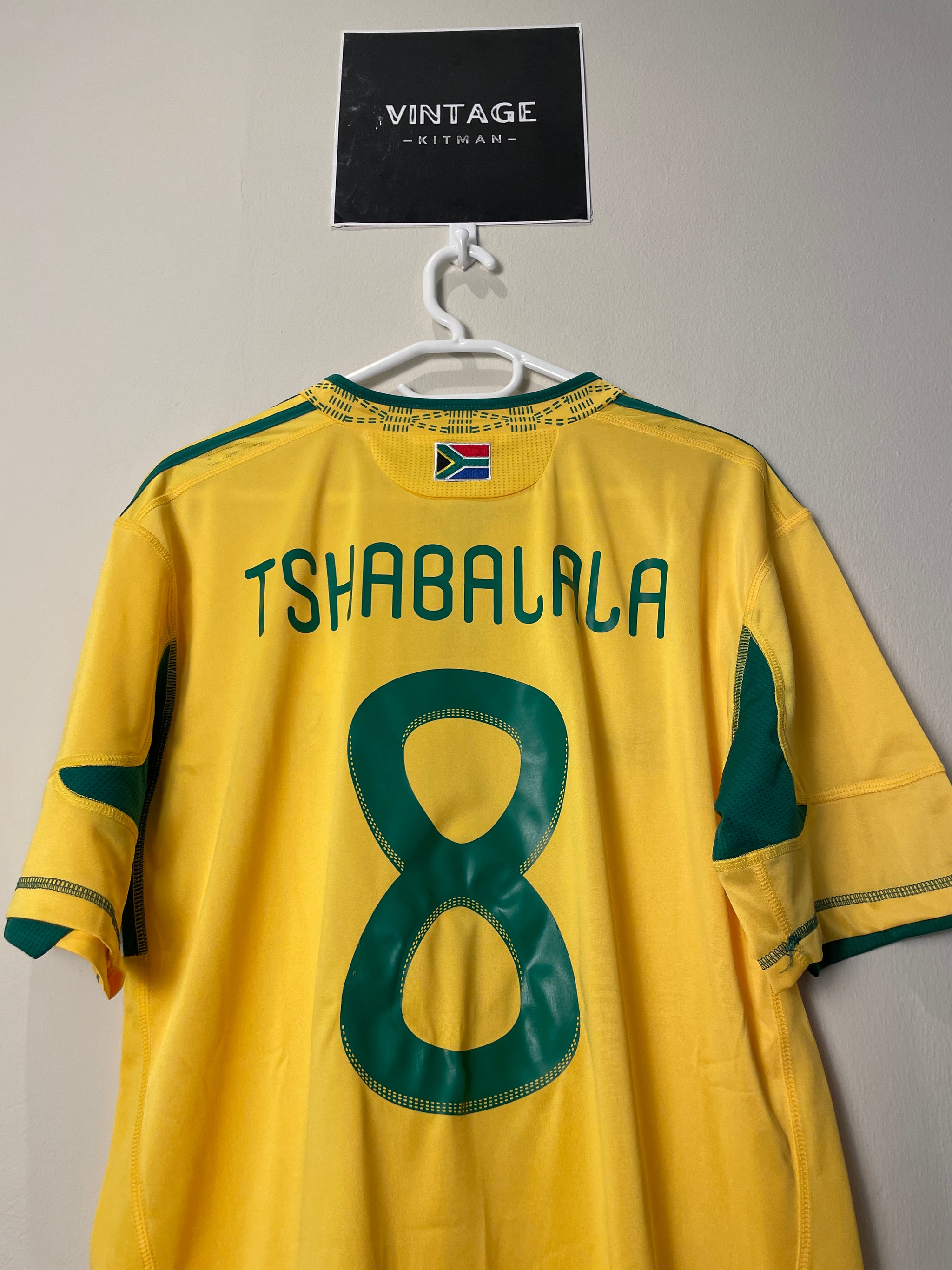 2010 Bafana Bafana Home Retro Jersey *Original* #8 TSHABALALA (XL) 10/10