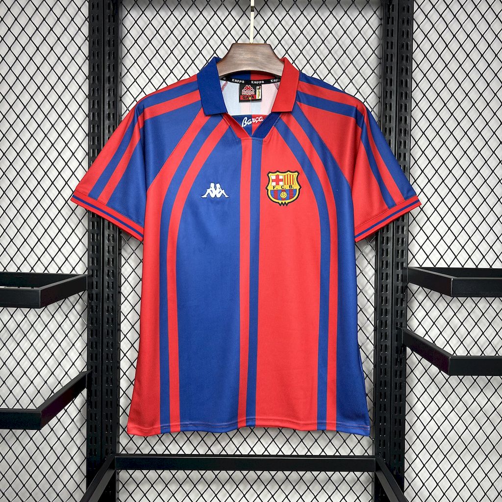 Maillot Vintage FC Barcelone 1997/98 – Kappa, Taille L, Bleu – Homme