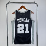 San Antonio Spurs 1998-99 Tim Duncan Mitchell & Ness Black Hardwood Classic Swingman Jersey