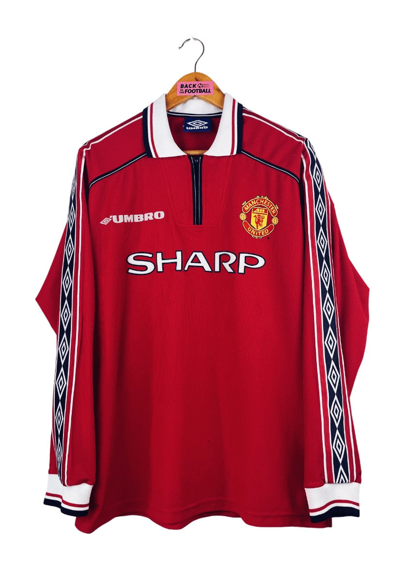 Manchester United 1998/99 Home Long Sleeve Jersey