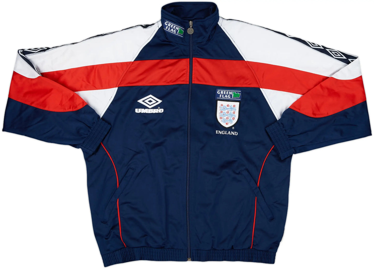 England 1998 Navy Retro Windbreaker Jacket