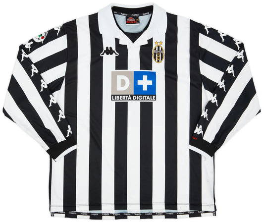 Juventus 1999/00 Home Long Sleeve Jersey
