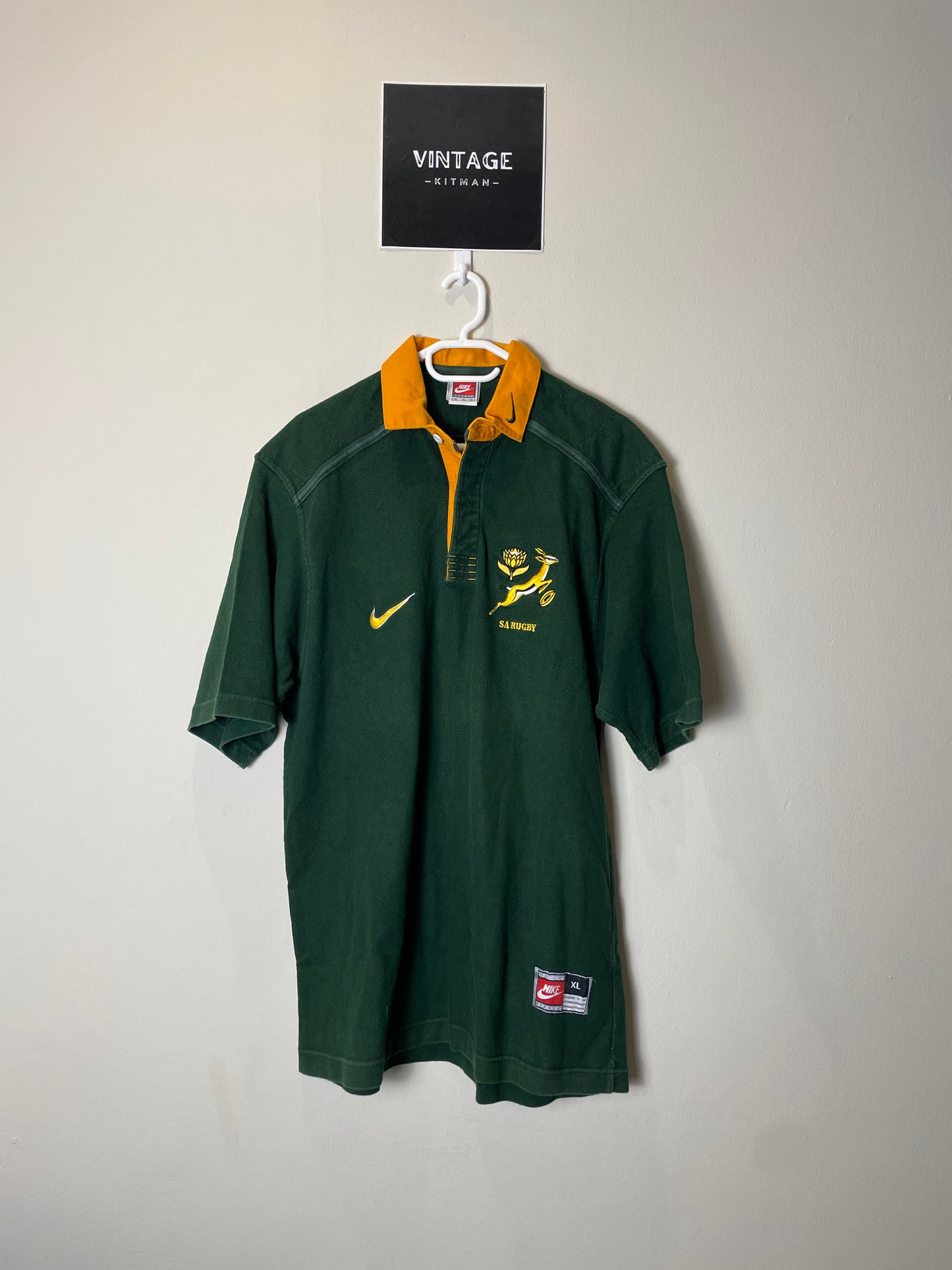 1998/99 Springboks Home Nike Retro Rugby Jersey *Original* XL 10/10