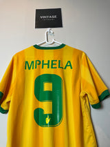 2011/12 Mamelodi Sundowns Home Retro Jersey #9 MPHELA *Original* M 9/10
