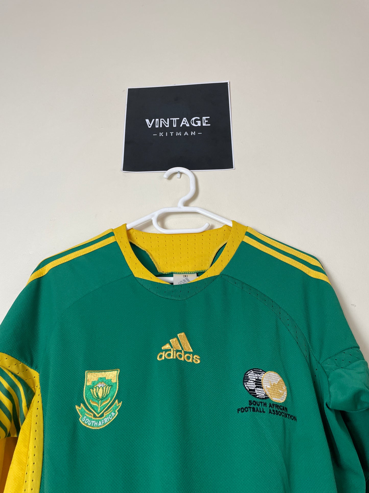 2009 Bafana Bafana Alternate Quarter Sleeve Retro Jersey *Rare Original* Small & Large 8/10