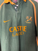 2002 Springboks Home Nike Retro Long Sleeve Rugby Jersey *Original* S 10/10