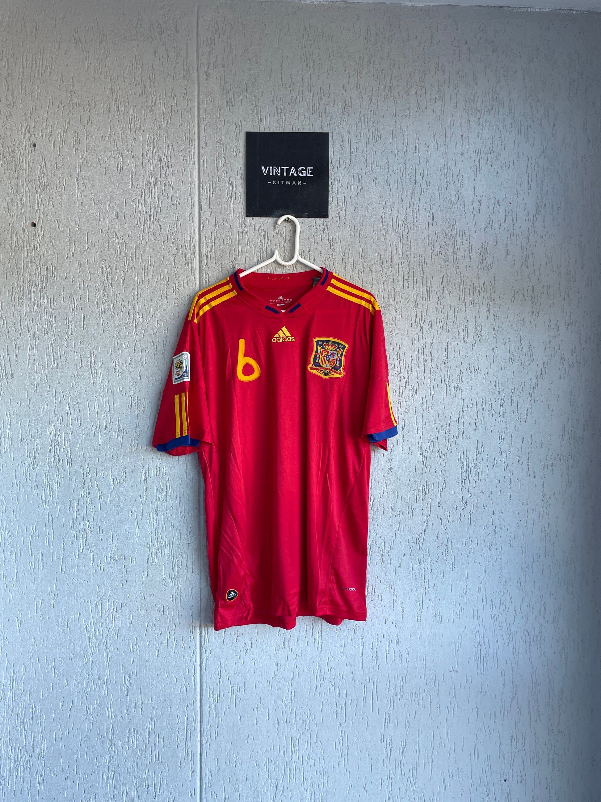 Spain 2010 World Cup Home Jersey – Vintage Kitman