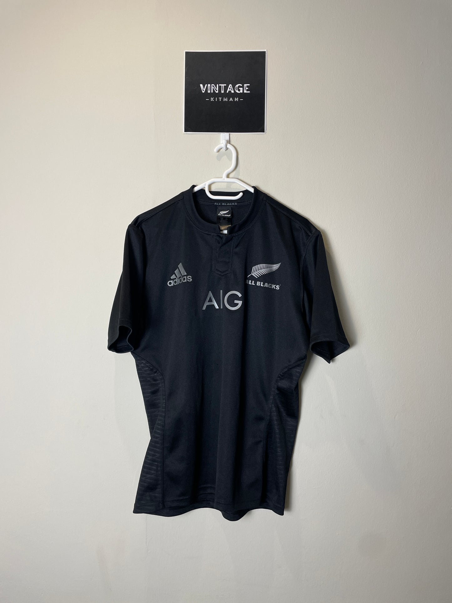 2014/15 All Blacks Home Adidas Retro Rugby Jersey *Original* L 10/10