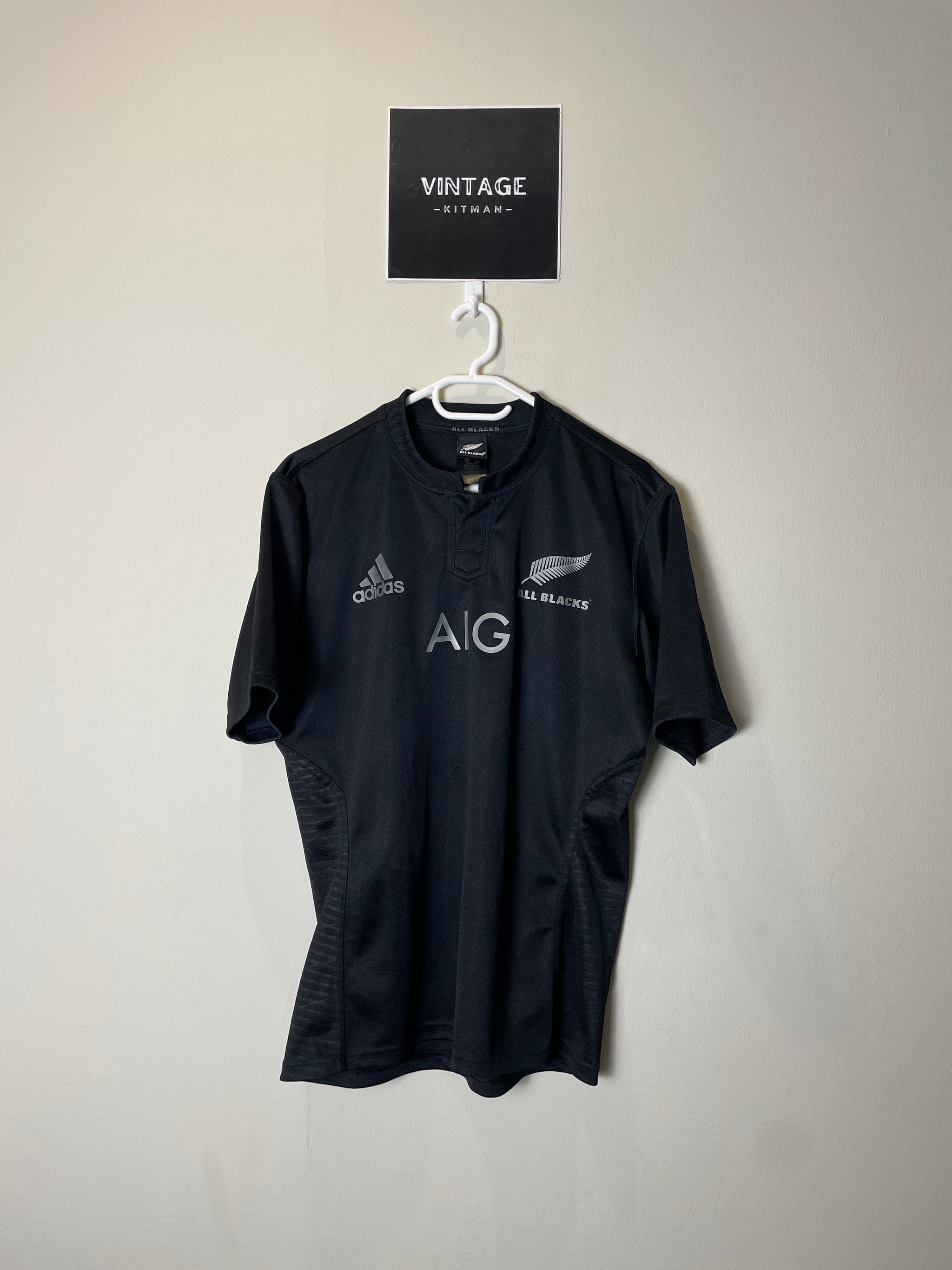 2014/15 All Blacks Home Adidas Retro Rugby Jersey *Original* L 10/10