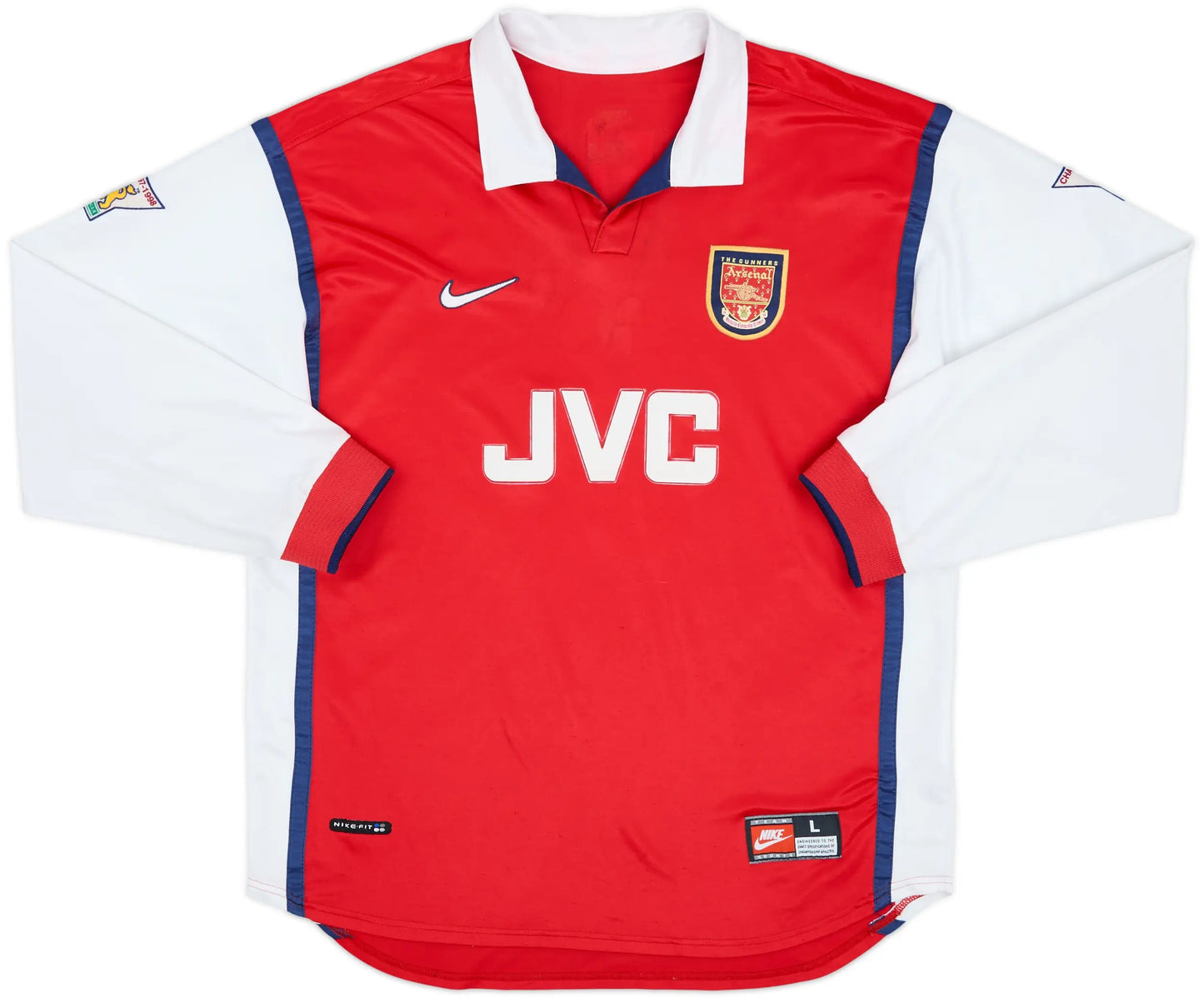 Arsenal 1998/99 Home Long Sleeve Retro Jersey