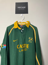 2002 Springboks Home Nike Retro Long Sleeve Rugby Jersey *Original* S 10/10