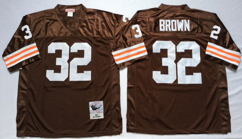 Cleveland Brown #32 Jim Brown Mitchell & Ness Brown Legacy NFL Jersey