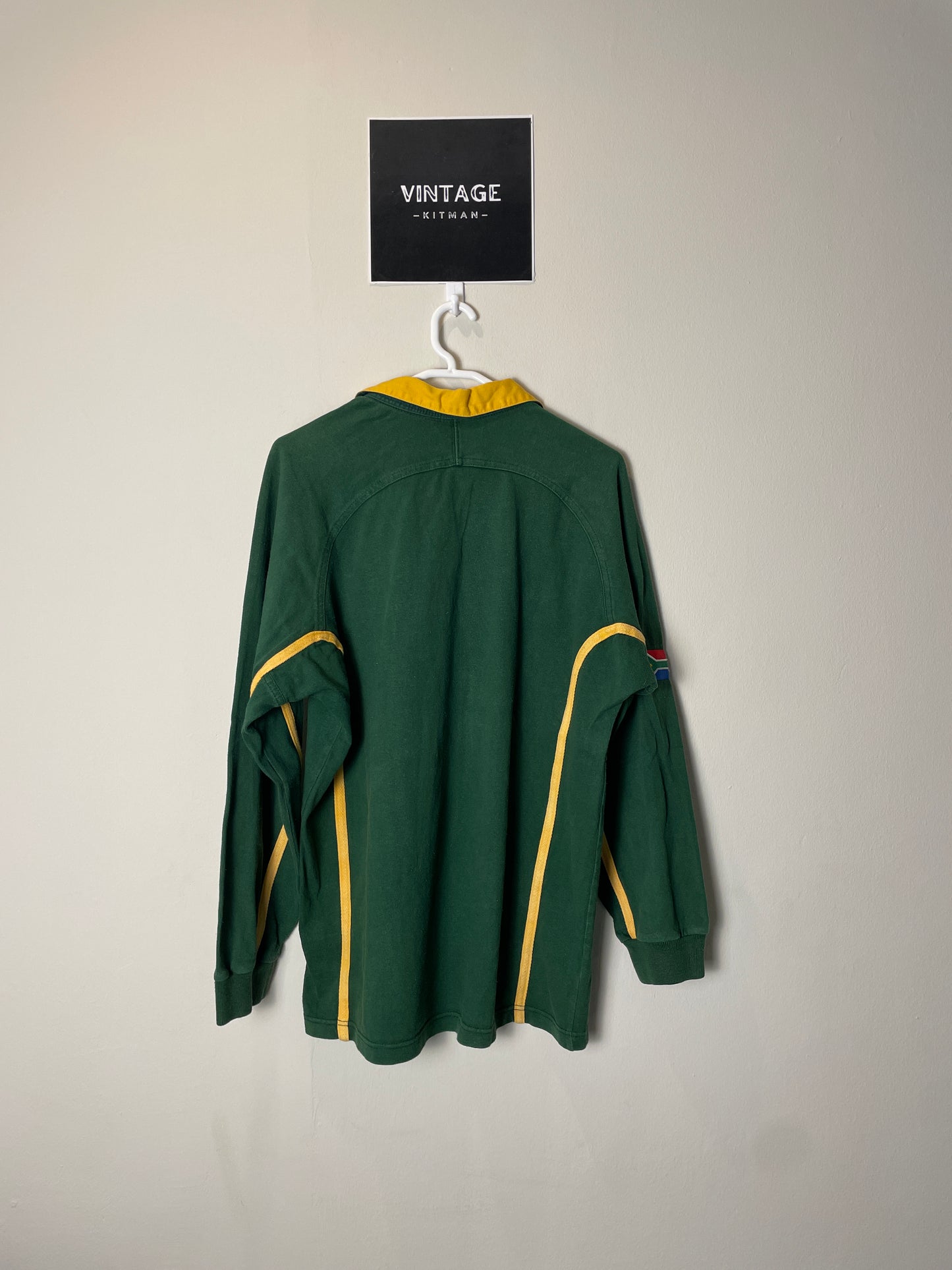 2002 Springboks Home Nike Retro Long Sleeve Rugby Jersey *Original* S 10/10