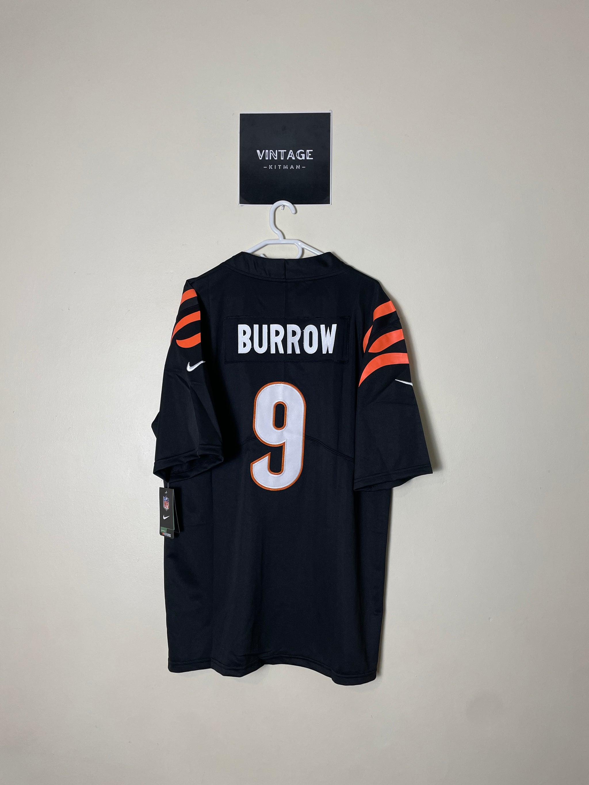 Cincinnati Bengals 2024 Home #9 BURROW (L - Fits like XL)
