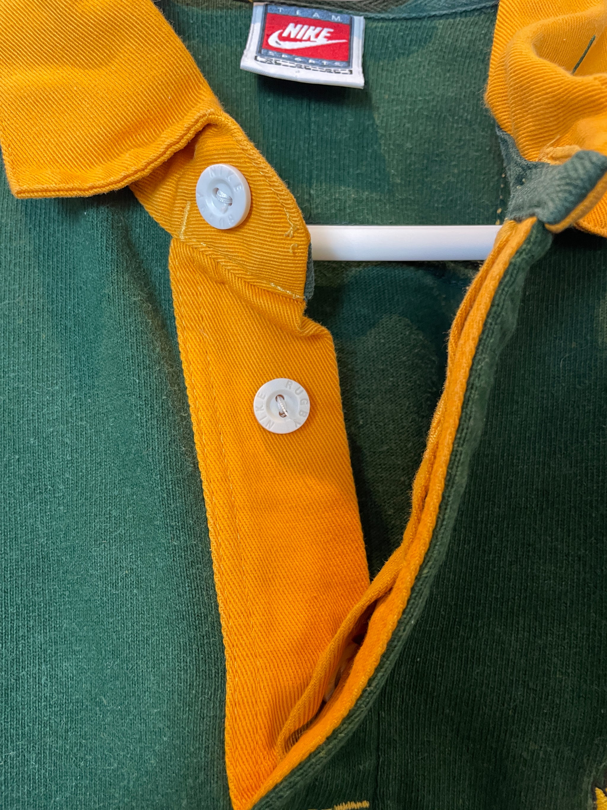 1998/99 Springboks Home Nike Retro Long Sleeve Rugby Jersey *Original* XL 9/10