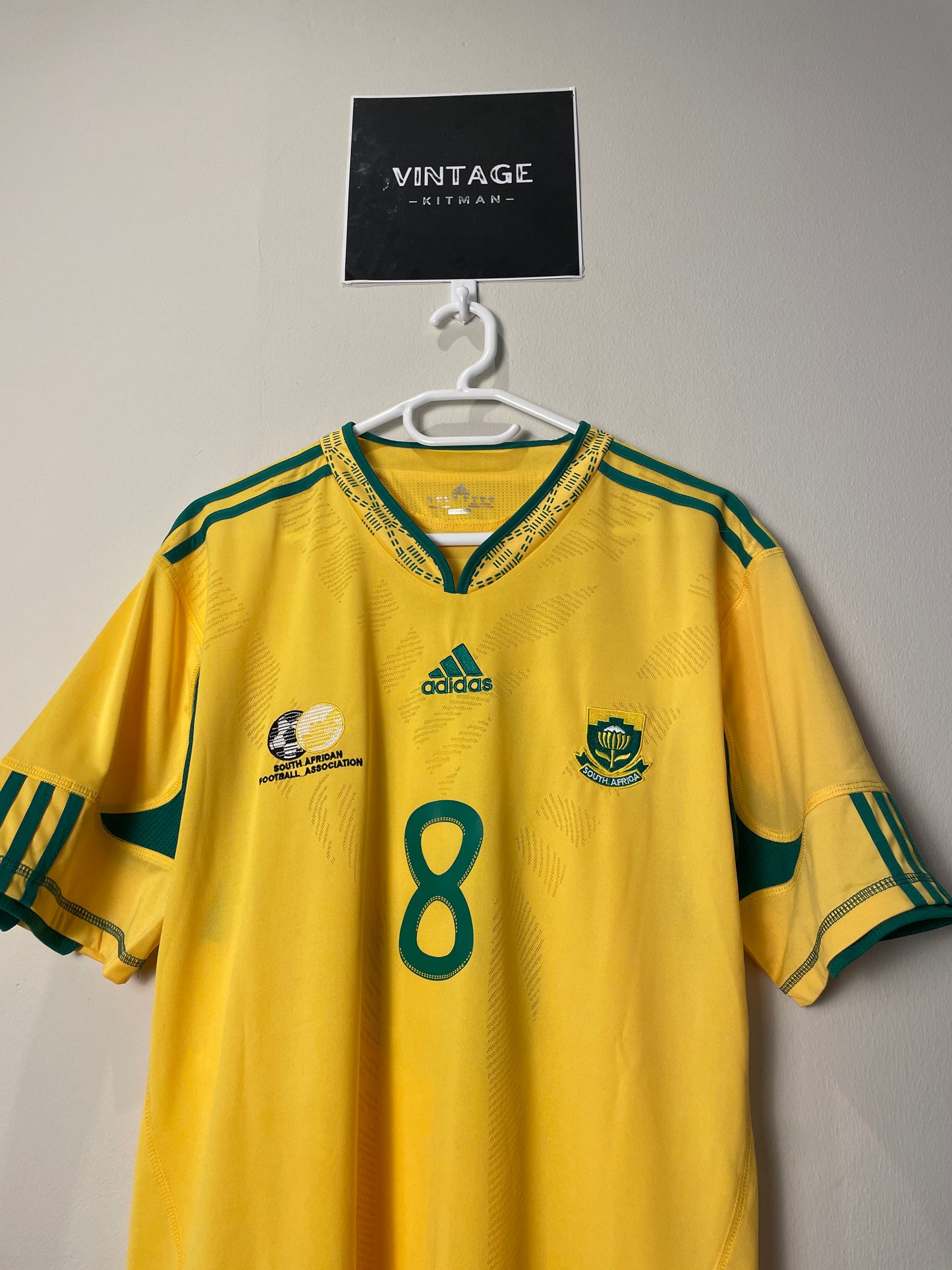 2010 Bafana Bafana Home Retro Jersey *Original* #8 TSHABALALA (XL) 10/10
