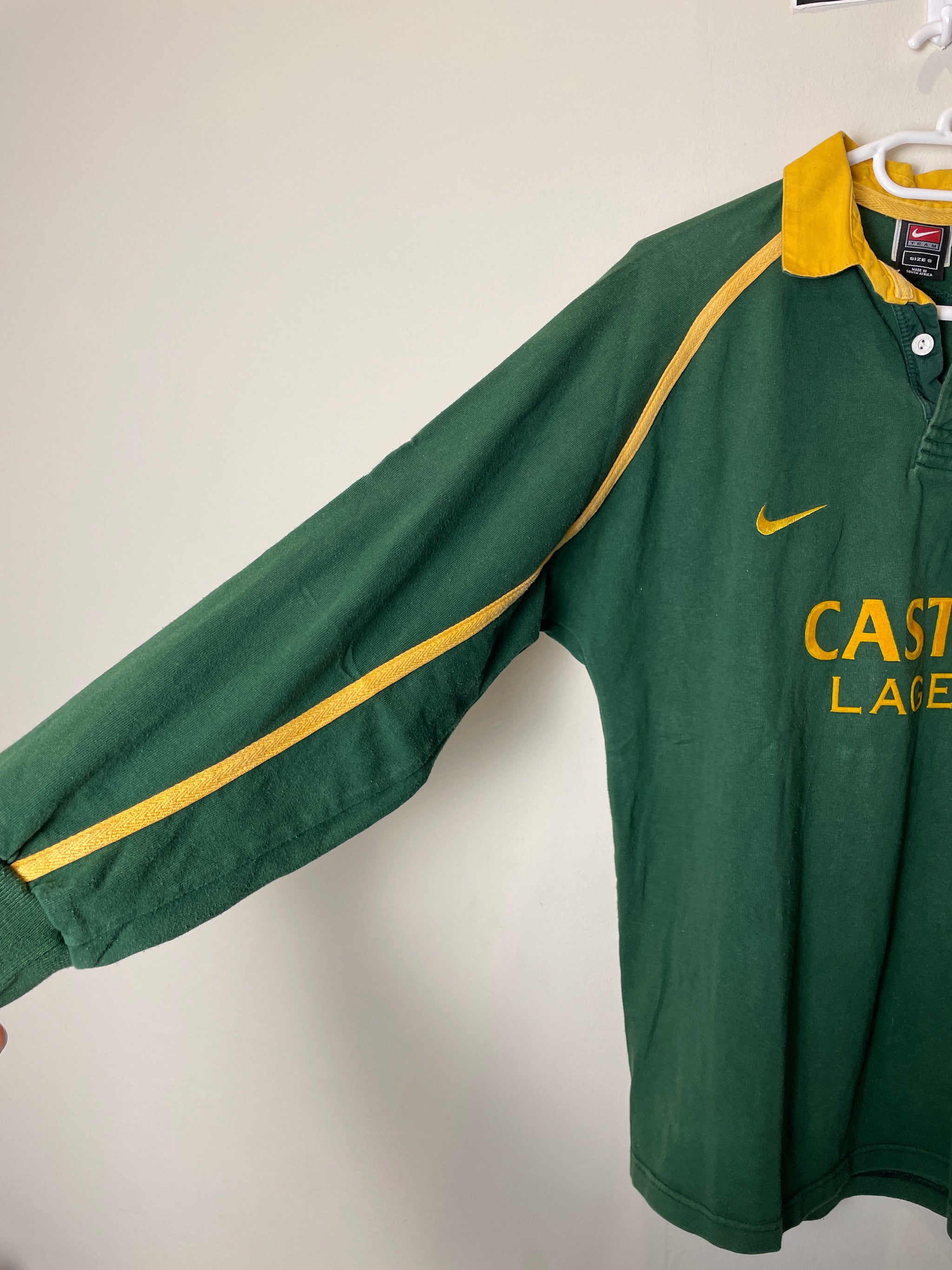 2002 Springboks Home Nike Retro Long Sleeve Rugby Jersey *Original* S 10/10