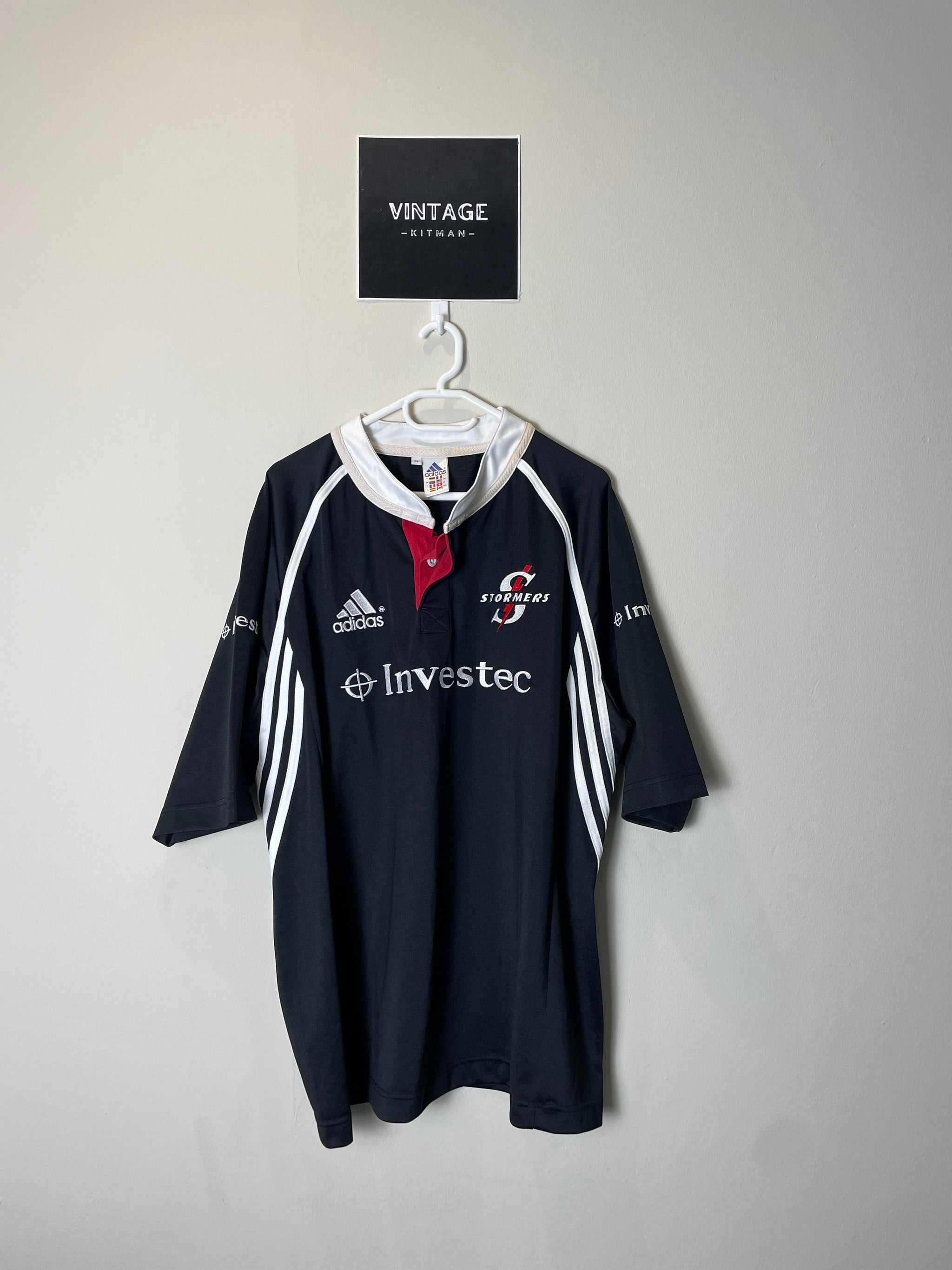 2003/04 Stormers Home Adidas Retro Rugby Jersey *Original* XL 8/10